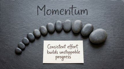 Momentum builds unstoppable progress with consistent effort