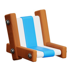 Beach Chair 3d Illustration
