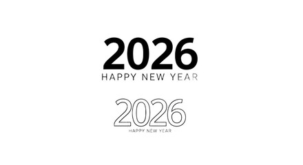 Welcome the Stunning New Year 2026 with Festive Style and Modern Designs, Perfect for Celebrations and Holiday Greetings with a Touch of Elegance