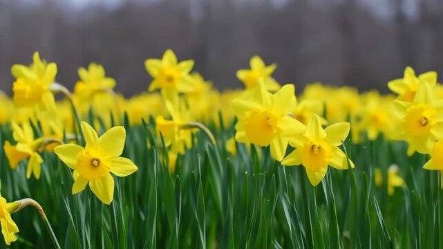 daffodils in spring