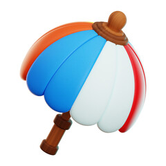 Beach Umbrella 3d Illustration