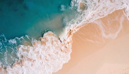Sea waves on the summer beach pattern