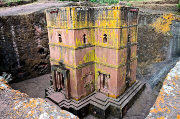 Felskirchen in Lalibela, Äthiopien