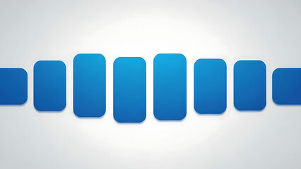 Blue business growth bar chart visualization background showing progress and financial success steps