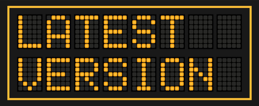 Orange color led banner in word latest version on black background