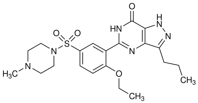 Sildenafil Viagra Chemische Strukturformel Arzneistoff Vektor