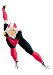 女子スピードスケート選手