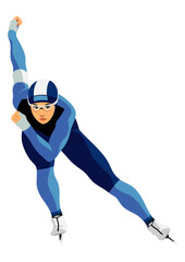 女子スピードスケート選手