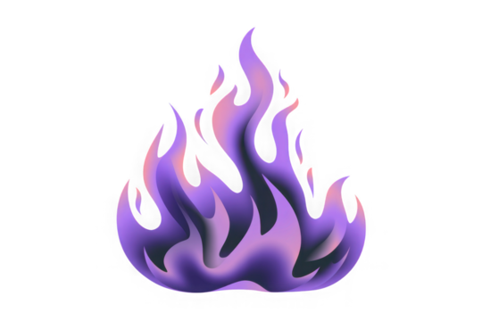 Abstract Purple Flames