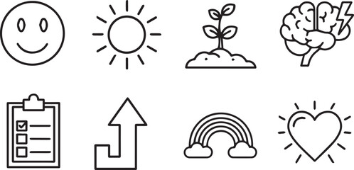 Abstract Concept Icons Set smile