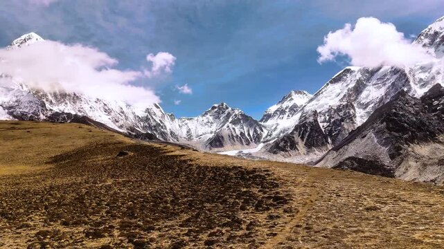 Cinematic Drone Footage of the Everest Base Camp Trek &ndash; Himalayan Trails, Culture, and Mountain Life