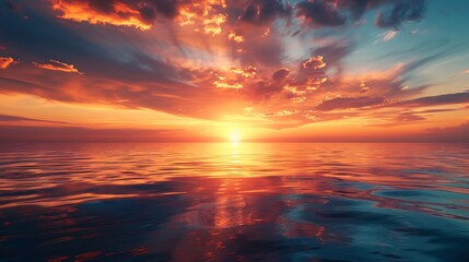 Concept of new beginnings in 2026 showing sunrise over horizon symbolizing hope growth and positive energy