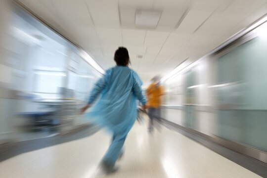 Medical professionals in motion: hospital corridor dynamics