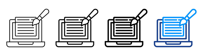 Ui Design Icon Different Style Outline Collection Set