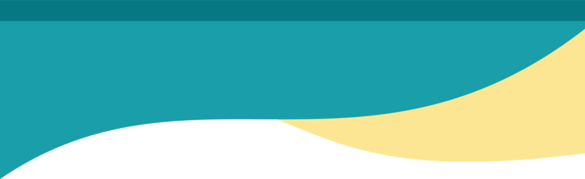 Stylish lower thirds banner with ocean waves and beach waves