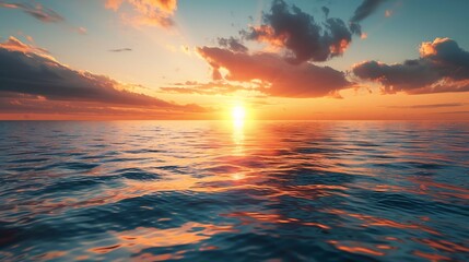 Concept of new beginnings in 2026 showing sunrise over horizon symbolizing hope growth and positive energy