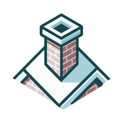 chimney illustration design