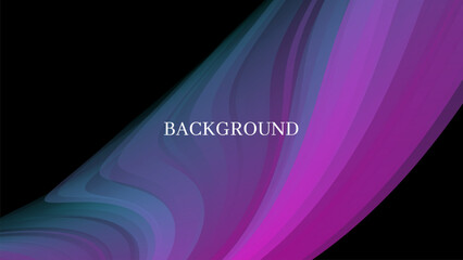 Black, teal and pink abstract pattern. Phychedelic marble texture blend.