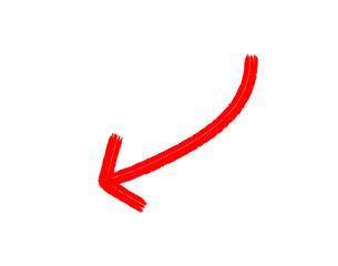 Hand-drawn Red Arrow Icon