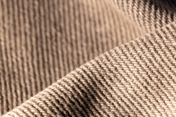 close up of jean fabric