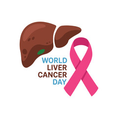 World Liver Cancer Day Awareness Art