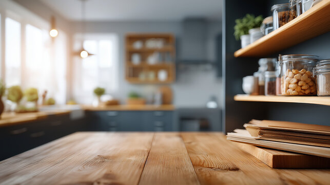 Preparing kitchen space for installation of custom new cabinet features faceless home improvement setup defocused modern kitchen interior background renovation preparation phase