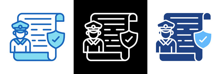 Social Policy line color icon