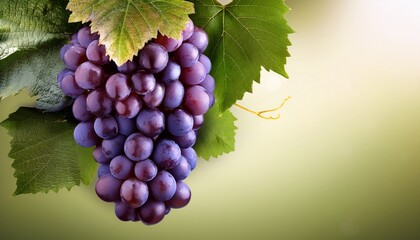 mature cluster of grapes