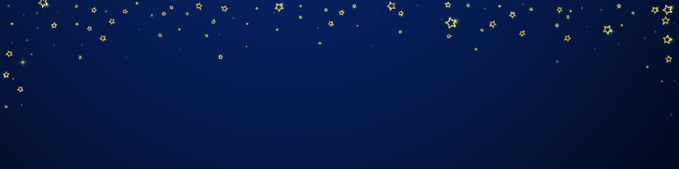 Fototapeta premium Gold sparkling star confetti.