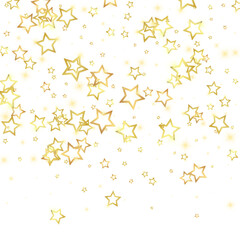 Christmas spirit. Scattered falling stars.