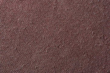 Closeup of Brown Woven Fabric Texture