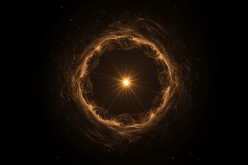 Spectacular ring nebula s ethereal glow illuminates the cosmic void in stunning detail