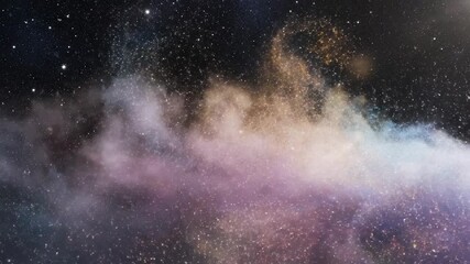 Cosmic wave abstract illustration space themed conceptual digital art