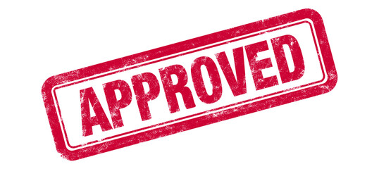 APPROVED transparent stamp text effect