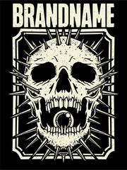 tshirt illustration design metal band merchandise
