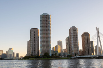 Naklejka premium 佃の高層マンション群