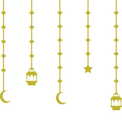 Islamic Hanging Decoration Illustration