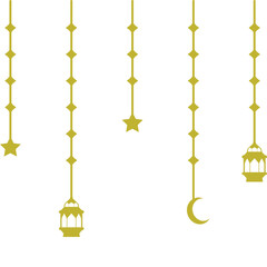 Islamic Hanging Decoration Illustration