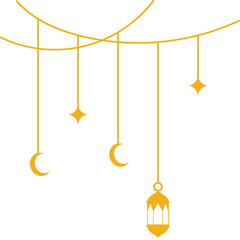 Islamic Hanging Decoration Illustration