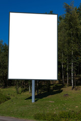 Background for design, billboards on city streets and along roads