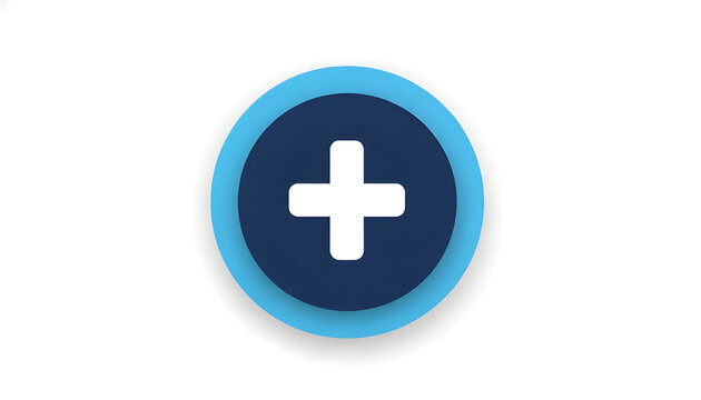Medical first aid plus minus icon sign for hospital or health web illustration