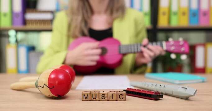 Creativity and joy come alive with music, colorful instruments, and playful learning in a vibrant workspace
