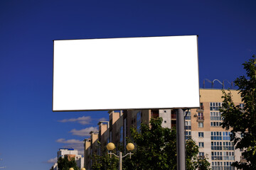 Fototapeta premium billboards on city streets and along roads