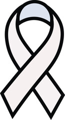 Minimalist Awareness Ribbon Outline