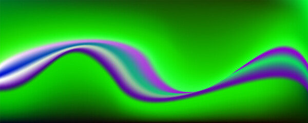 Abstract wave palette of mixed colors