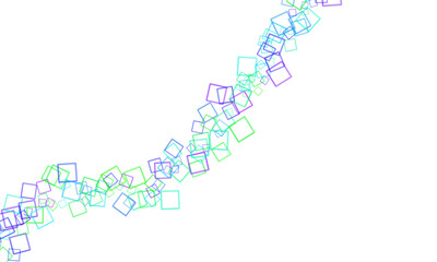 Abstract glowing floral pattern isolated on transparent background