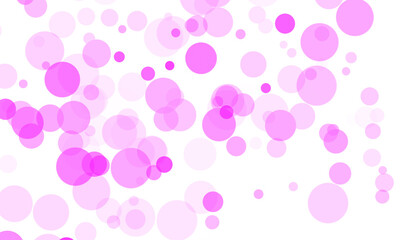 Abstract purple bokeh lights isolated on transparent background