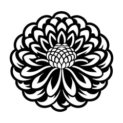 Glyph Style Floral Icons 
