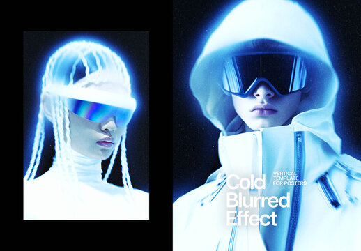 Cold Shine Poster Photo Effect Mockup