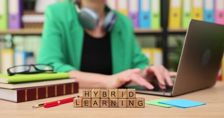 Engaging in hybrid learning with focused study and creative environment